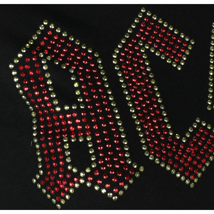 Ženska majica AC/DC - Full Colour Logo Diamante - Črna - ROCK OFF