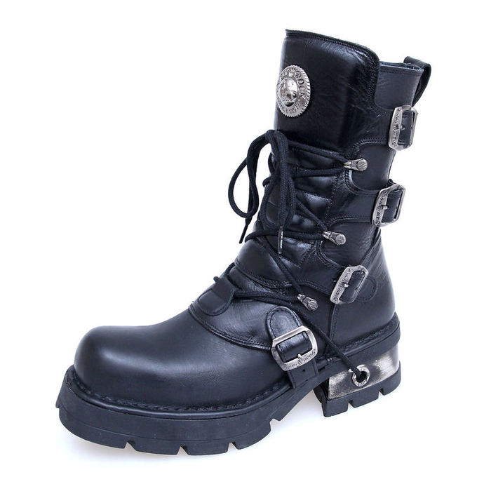 čevlji usnje - Classic Čevlji (373-S1) Črno - NEW ROCK