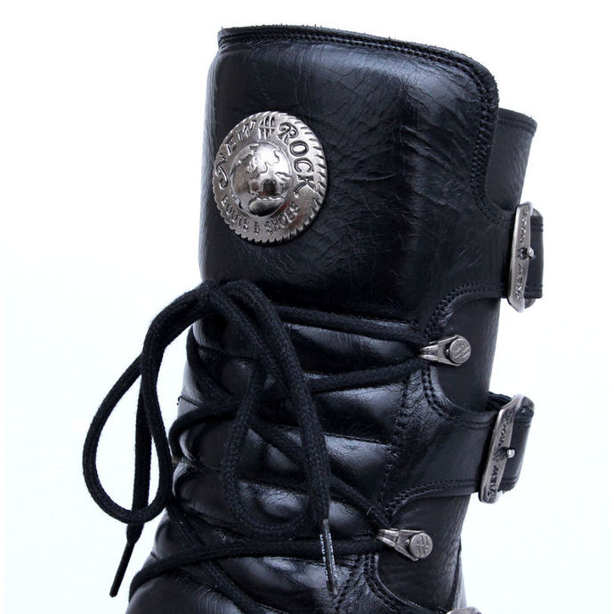 čevlji usnje - Classic Čevlji (373-S1) Črno - NEW ROCK