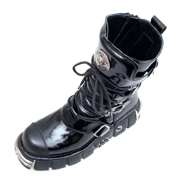 čevlji usnje - Bizarre Čevlji (313-S1) Črno - NEW ROCK