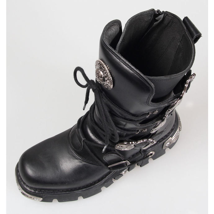 čevlji usnje - Metal Čevlji (391-S1) Črno - NEW ROCK
