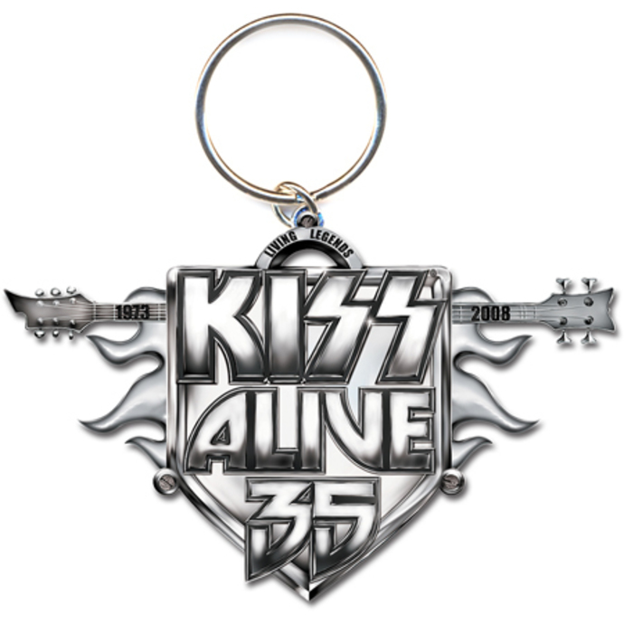 Obesek za ključe Kiss - Alive 35 Tour keychain - ROCK OFF