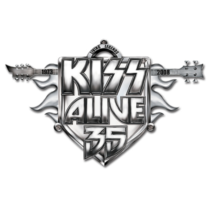 Značka Kiss - Alive 35 Tour pin značka - ROCK OFF