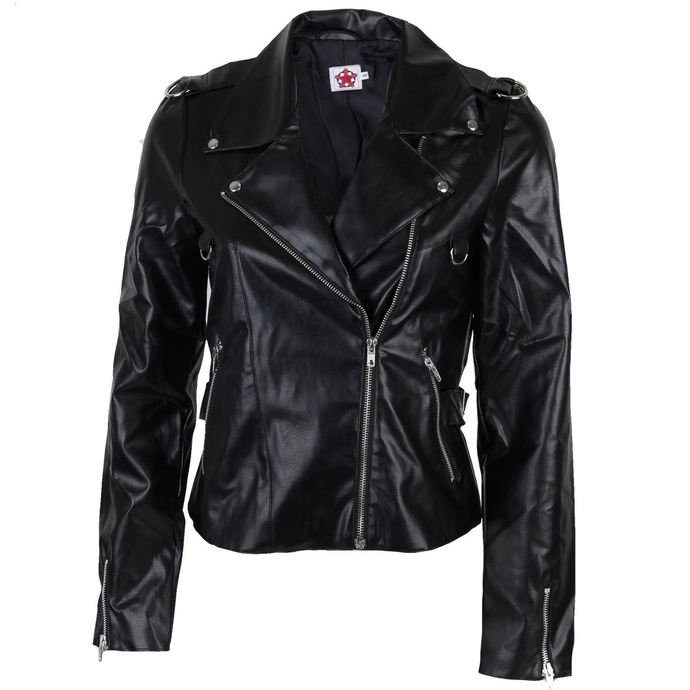 ženska jakna (ukrivljen) Black Pistol - Biker Jakna Črno nebo