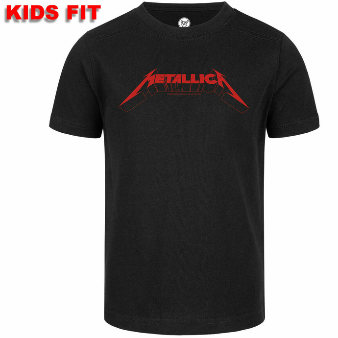 Otroška majica Metallica - Logo - Črna - rdeča - Metal-Kids