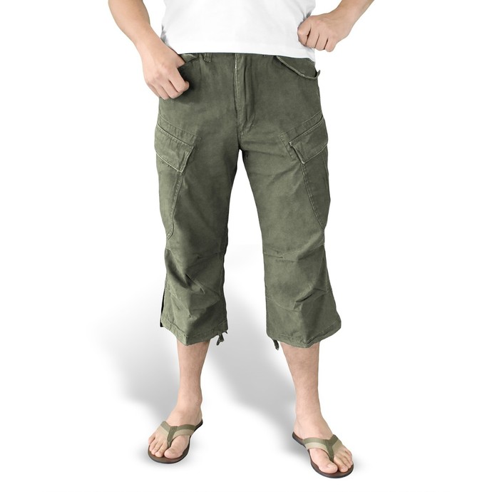 kratke hlače 3/4 moški SURPLUS - Vintage - Olivno