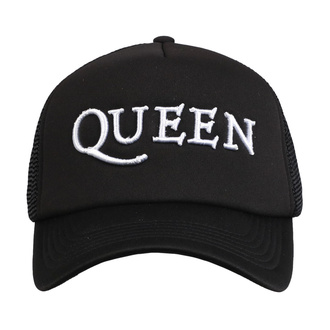 Kapa Queen - Logo Črna - ROCK OFF, ROCK OFF, Queen