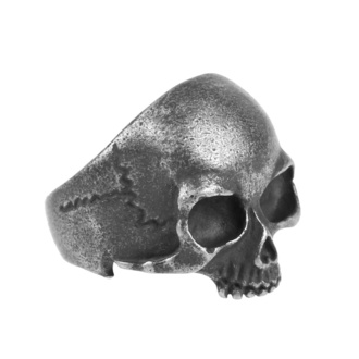 Prstan ETNOX - Gun Metal Skull - SR1131O