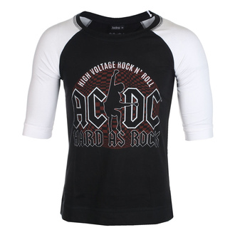 Unisex majica s 3/4 rokavi AC / DC - Hard As Rock - BL / WHT Raglan - ROCK OFF - ACDCRL66MBW