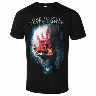 Moška majica Five Finger Death Punch - Interface Skull BL - ROCK OFF, ROCK OFF, Five Finger Death Punch