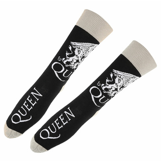 nogavice Queen - Crest & Logo - ČRNA - ROCK OFF, ROCK OFF, Queen