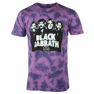 Moška majica Black Sabbath - Band & Logo - PURP - ROCK OFF, ROCK OFF, Black Sabbath