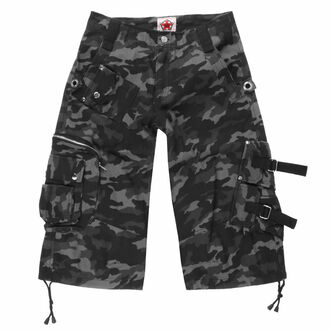 Moške kratke hlače BLACK PISTOL - Camouflage - Črno-siva - B-1-93-333-08