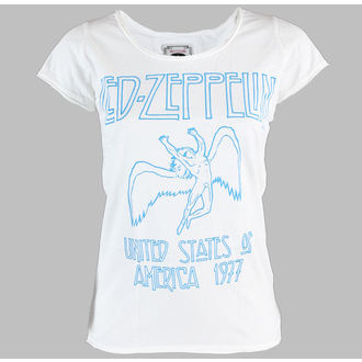 ženska majica AMPLIFIED - Led Zeppelin - 77 - Bela - ZAV601LZ7