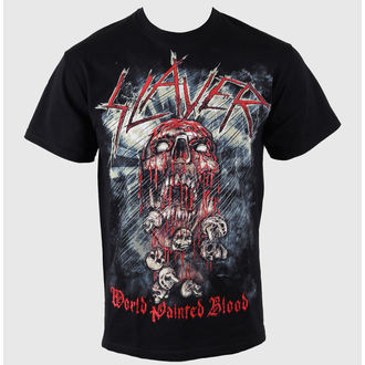 Metal majica moški Slayer - World Painted Blood Skull - ROCK OFF - SLAYTEE09MB