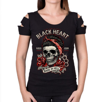 Ženska ulična majica - JENY DESTROY - BLACK HEART, BLACK HEART