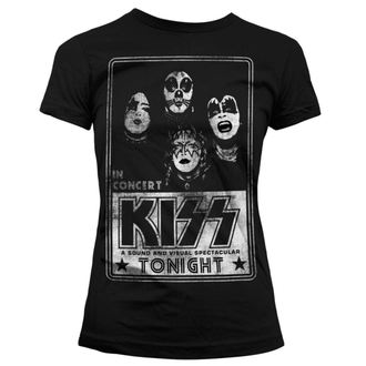 majica kovinski ženske Kiss - In Concert Distressed Poster - HYBRIS - ER-5-KISS001-H68-7-BK