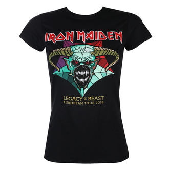 Ženska metal majica Iron Maiden - Legacy of the Beast European Tour 2018 - ROCK OFF - IMTEE72LB