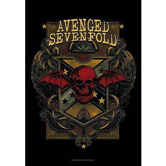 Zastava Avenged Sevenfold - Death Crest, HEART ROCK, Avenged Sevenfold