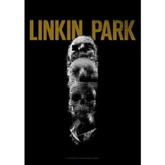 Zastava Linkin Park - Living - Skull Totem, HEART ROCK, Linkin Park