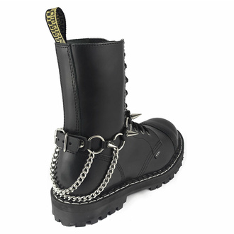 Opasnica za škorenj Inverted Cross rings Boot Strap, Leather & Steel Fashion