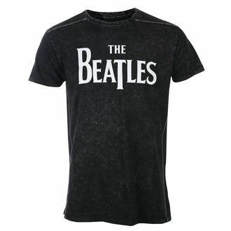 Moška majica Beatles - Drop T Logotip - Snow Wash - ROCK OFF, ROCK OFF, Beatles