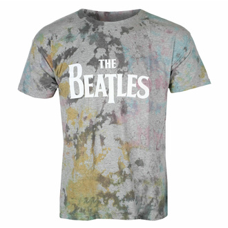 Moška majica Beatles - Drop T Logo GREY Dip-Dye - ROCK OFF - BEATTEE415MDD