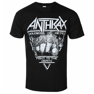 moška majica Anthrax - Soldier Of Metal - ČRNA - ROCK OFF, ROCK OFF, Anthrax