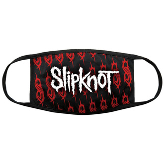 Obrazna maska Slipknot - White Logo & Sigils - BL - ROCK OFF, ROCK OFF, Slipknot