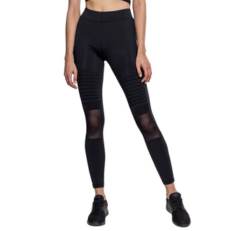 Ženske hlače (pajkice) URBAN CLASSICS - Tech Mesh Biker Leggings - črna, URBAN CLASSICS