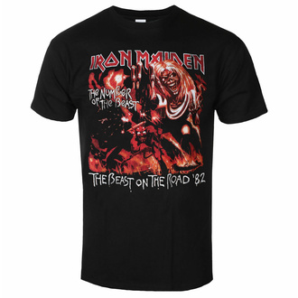 Moška majica Iron Maiden - NOTB The Beast He The Road - ČRNA - ROCK OFF - IMTEE146MB