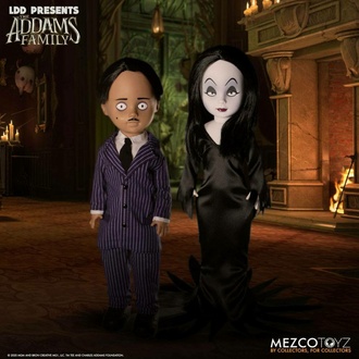 Figura (lutka) The Addams Family - Living Dead Dolls - Gomez & Morticia, LIVING DEAD DOLLS, Addams Family